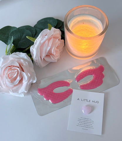 Pocket Love pamper box showing additional contents - personalised spa gift set UK