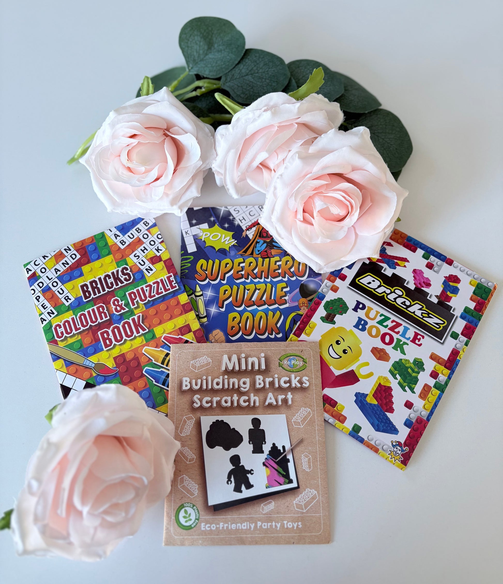 Brickz Gift Box for kids with personalised items - building blocks birthday gift box UK