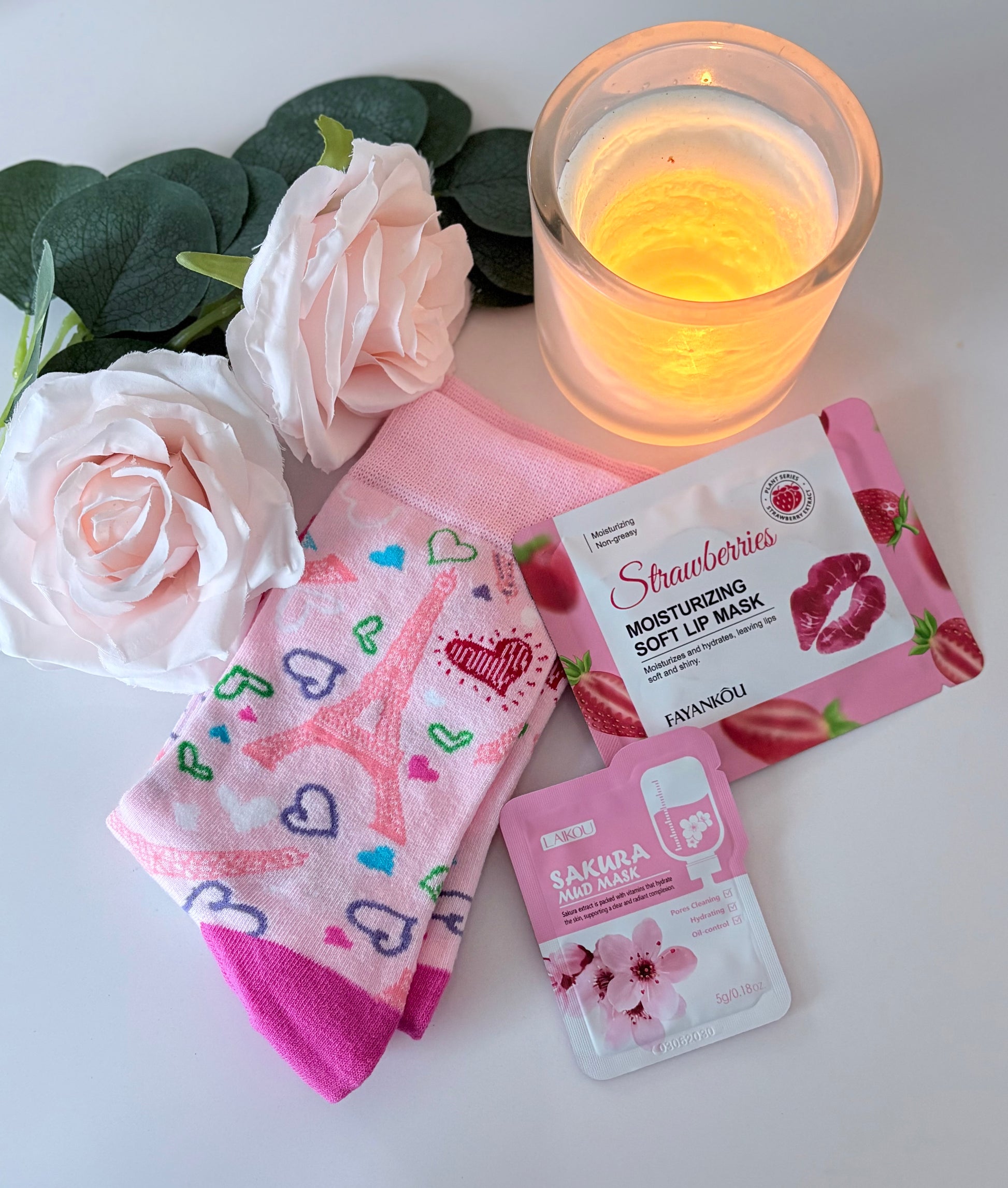 Pocket Love Pamper gift box with personalised items - mini spa gift set UK