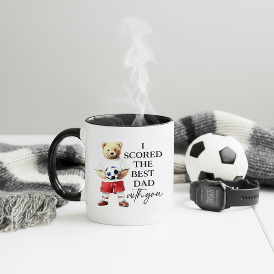 i scored the best dad football mug uk handmade gift for men