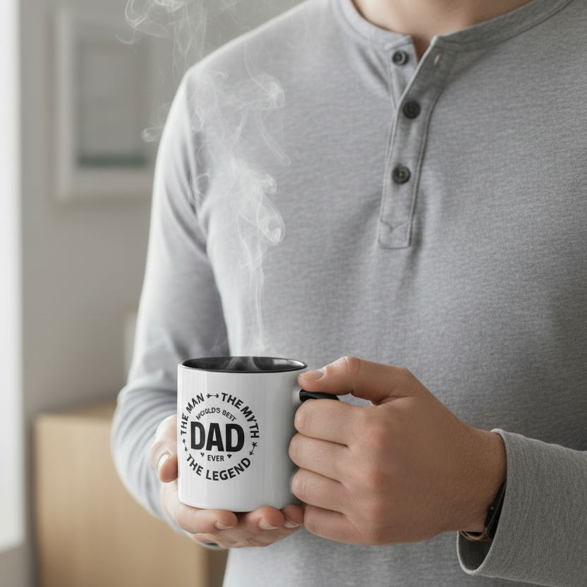 man holding the man the myth the legend dad mug uk gift for him